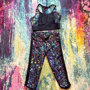Two piece workout outfit